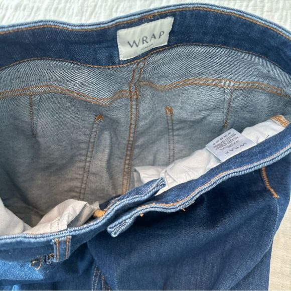Wrap London Wide Leg Cotton Jeans Blue Denim U.S. Size 4 - Picture 9 of 15